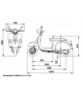 E-Scooter Classico, Abmessungen