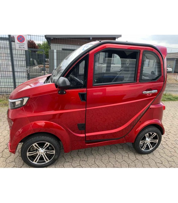 Kabinenroller 'Electron Li', 45 km/h,rot, bis zu 35 km Reichweite, Lithium-Akku(E12)
