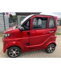 Kabinenroller 'Electron Li', 45 km/h, rot,Tachostand 284km, Lithium-Akku(E15)