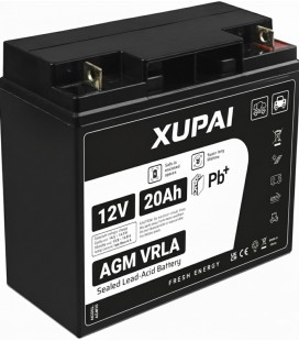 Blei-Gel-Batterie 'A1', Klemmen, kein Schraubverschluss, 12V 20Ah, Blei-Gel-Akku, Batterie für alle E-Roller