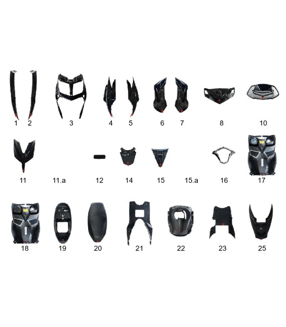 Elektroroller Ersatzteil, HAWK, Kunststoff 1