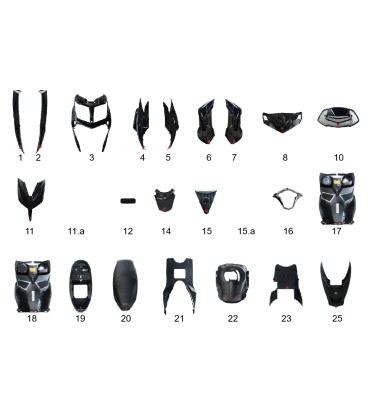 Elektroroller Ersatzteil, HAWK, Kunststoff 1