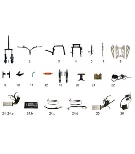 Elektroroller Ersatzteil, HAWK, Mechanisch 1