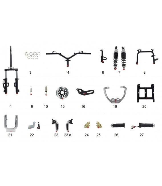 Elektroroller Ersatzteil, ROBO, Mechanisch 1