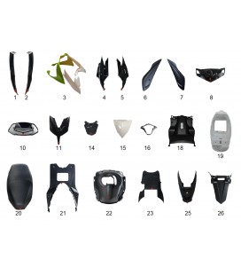 Elektroroller Ersatzteil, Falcon, 1.Kunststoff 