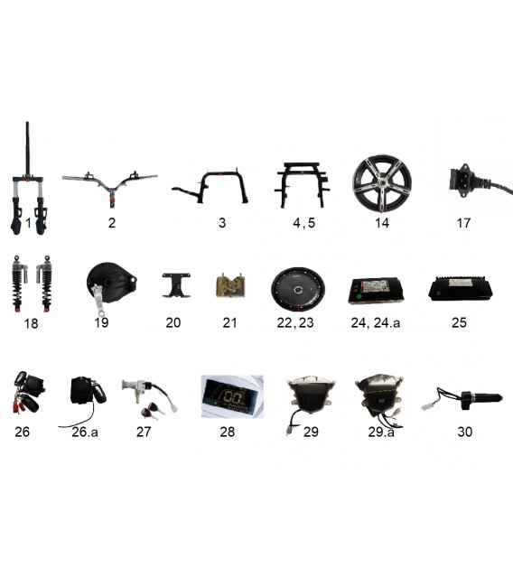 Elektroroller Ersatzteil, Falcon