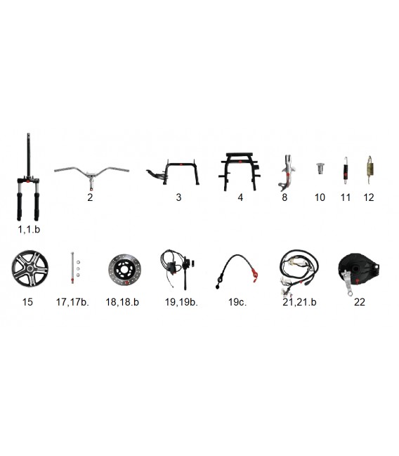 Elektroroller Ersatzteil, ONE, Mechanisch 1a