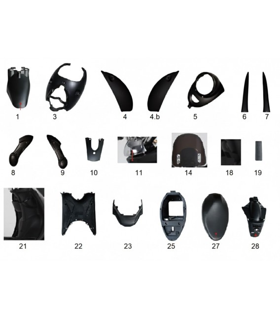 Elektroroller Ersatzteil, ONE, Kunststoff 1