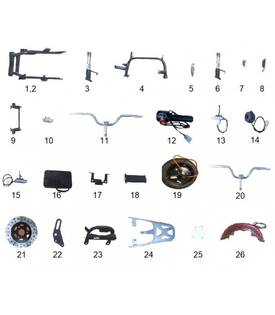 Ersatzteile Elektronik-, mechanische Teile MERLIN