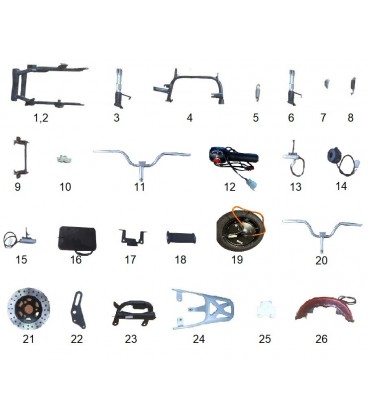Ersatzteile Elektronik-, mechanische Teile MERLIN