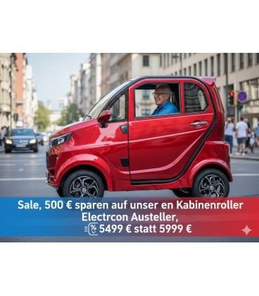 Kabinenroller 'Electron Li', 45 km/h, bis zu 140 km Reichweite, Lithium-Akku(K8)
