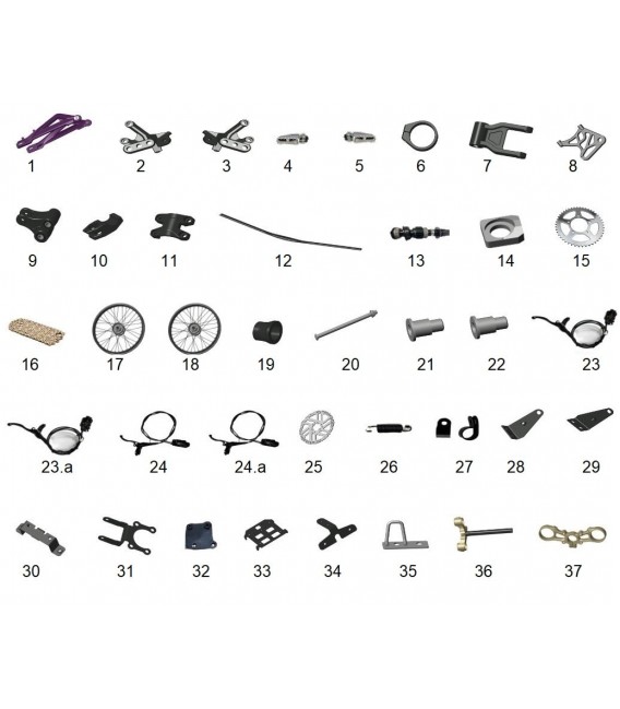 Ersatzteile Elektronik-, mechanische Teile Cross