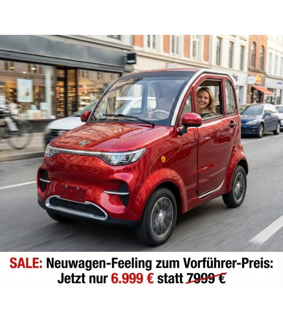 Kabinenroller 'Flow Li', 45 km/h, bis zu 140 km Reichweite,  Lithium-Akku