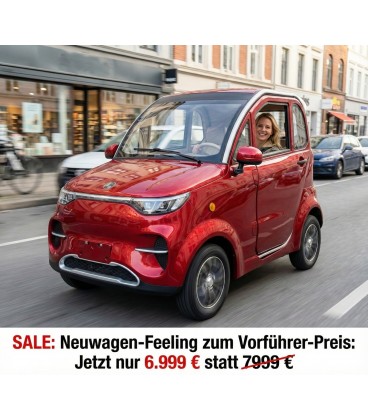 Kabinenroller 'Flow Li', 45 km/h, bis zu 140 km Reichweite,  Lithium-Akku