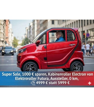 Kabinenroller 'Electron Li', 45 km/h, bis zu 140 km Reichweite, Lithium-Akku(K8)