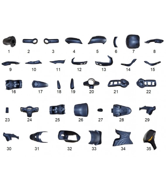 Elektroroller Ersatzteile, SKY II, Kunststoff 1