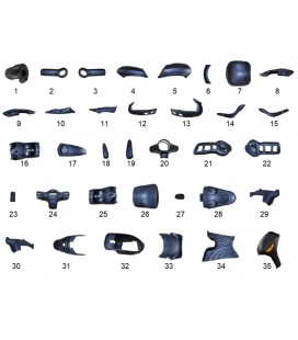 Elektroroller Ersatzteile, SKY II, Kunststoff 1