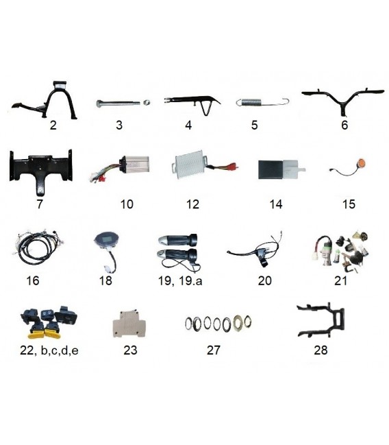 Elektroroller Ersatzteile, SKY II, Mechanisch 1
