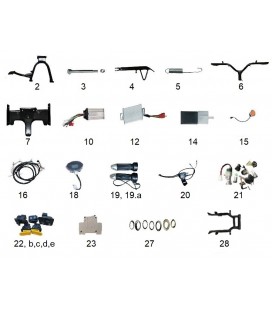 Elektroroller Ersatzteile, SKY II, Mechanisch 1