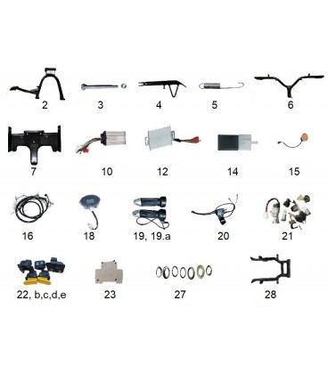 Elektroroller Ersatzteile, SKY II, Mechanisch 1