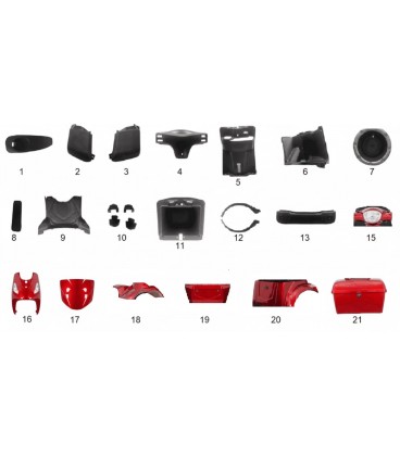 Elektroroller Ersatzteile, VC 4000, Kunststoff 1