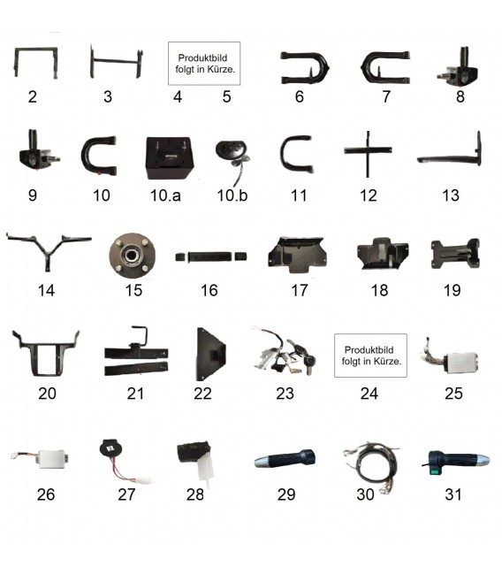 Elektroroller Ersatzteile, VC 4000, Mechanisch 1