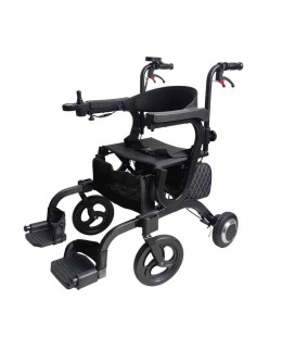 2-in-1 Hybrid E-Rollator & Elektrischer Rollstuhl "Aktiv-Begleiter Pro"