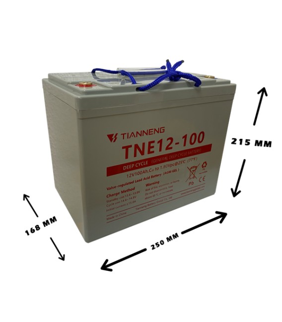 Blei-Gel-Akku für alle Kabinenroller, Batterie 'A1',12V 100Ah