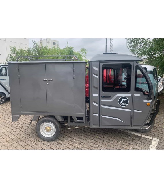 E-Lastendreirad „Cargo-Cabin Box Li“ – Der Mini-Transporter mit 500 kg Zuladung, Lithium-Akku