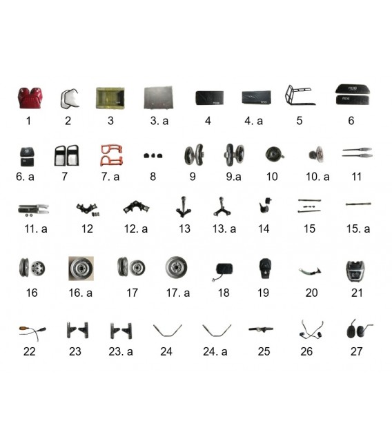 Ersatzteile Elektronik, mechanische Teile Rhino, Rhino Plus