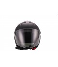 JETHELM, Motorradhelm, Rollerhelm, Helm für Elektroroller und E-Scooter, schwarz