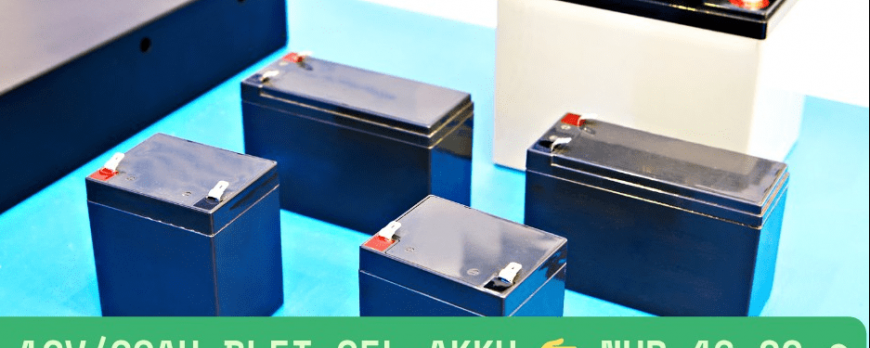 Top-Angebot: Günstige Blei-Gel-Akkus für E-Mobile & Kabinenroller bei Elektroroller Futura
