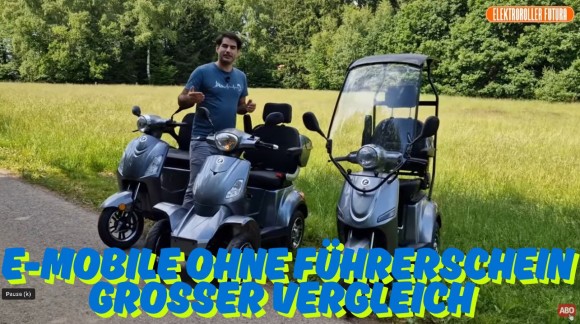 Senioren Elektromobil 15 km/h ohne Führerschein – Große Auswahl bei Elektroroller Futura