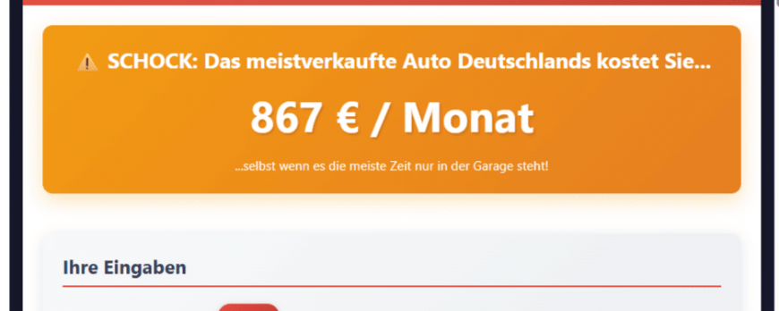 Auto vs. Kabinenroller: Wie viel Geld sparst du wirklich? Unser Kostenrechner